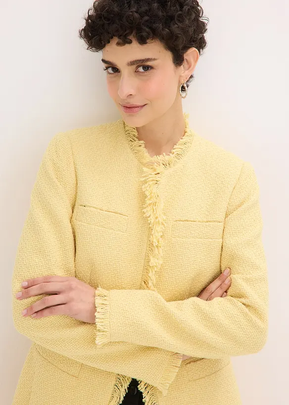 Dlouh&yacute; blejzr z bukl&eacute;, bonprix