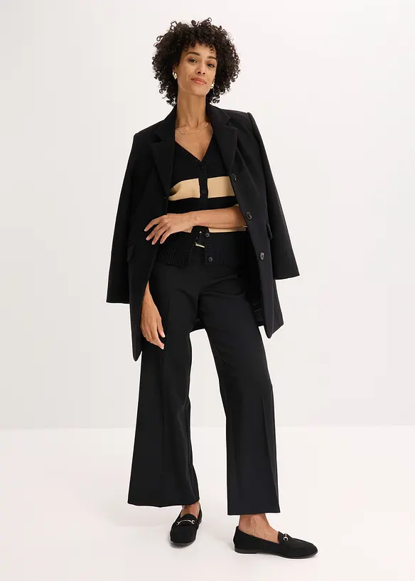 Bavlněn&yacute; pleten&yacute; kab&aacute;tek s proužky, bonprix