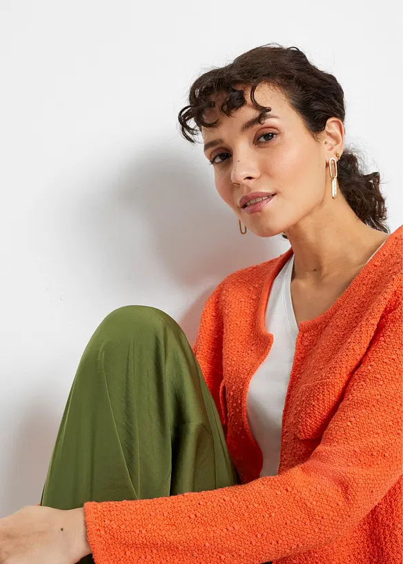 Pleten&yacute; kab&aacute;tek z bukl&eacute;, bonprix