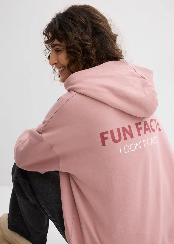 Mikina s kapuc&iacute;, z čist&eacute; organick&eacute; bavlny, bonprix