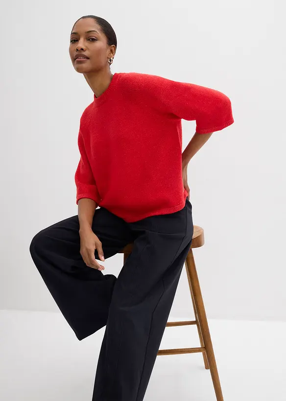 Oversize pleten&eacute; tričko, bonprix