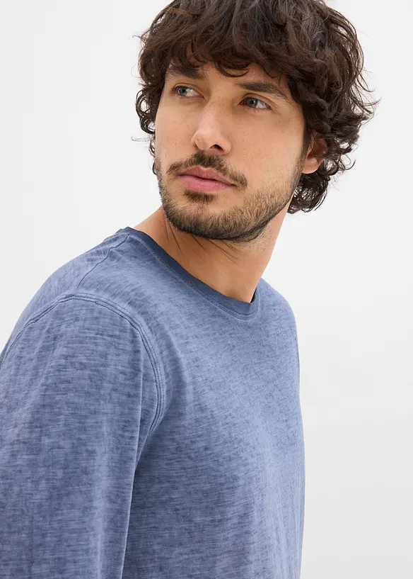 Triko s dlouh&yacute;m ruk&aacute;vem, z organick&eacute; bavlny (2 ks v balen&iacute;), bonprix