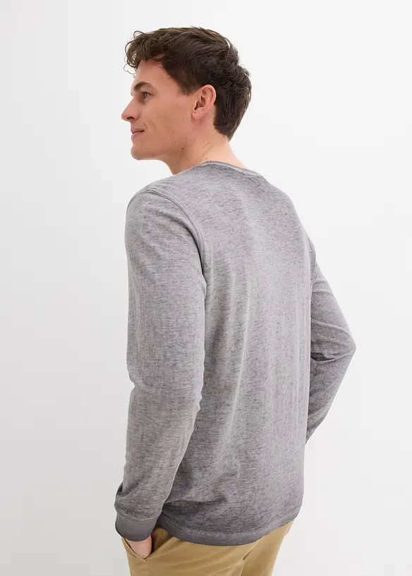 Triko s dlouh&yacute;m ruk&aacute;vem, z organick&eacute; bavlny (2 ks v balen&iacute;), bonprix