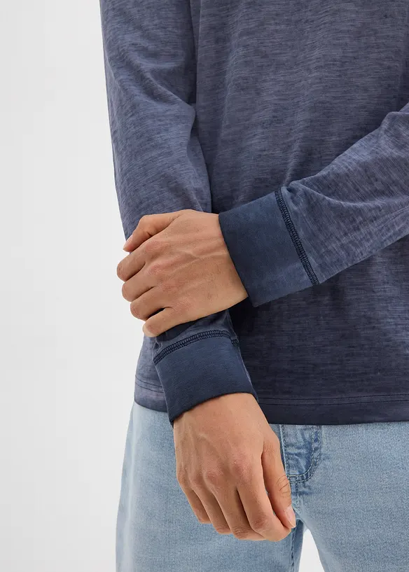 Triko s dlouh&yacute;m ruk&aacute;vem, z organick&eacute; bavlny (2 ks v balen&iacute;), bonprix