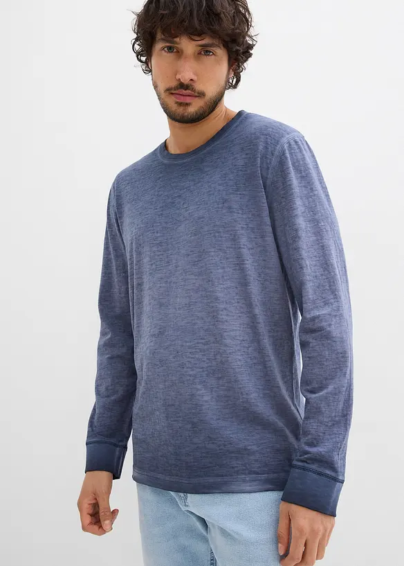 Triko s dlouh&yacute;m ruk&aacute;vem, z organick&eacute; bavlny (2 ks v balen&iacute;), bonprix