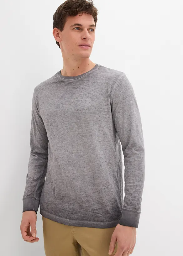 Triko s dlouh&yacute;m ruk&aacute;vem, z organick&eacute; bavlny (2 ks v balen&iacute;), bonprix