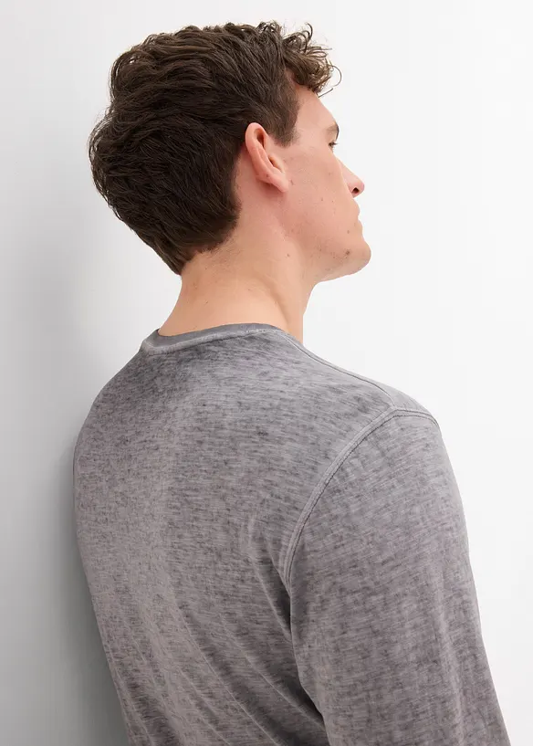 Triko s dlouh&yacute;m ruk&aacute;vem, z organick&eacute; bavlny (2 ks v balen&iacute;), bonprix