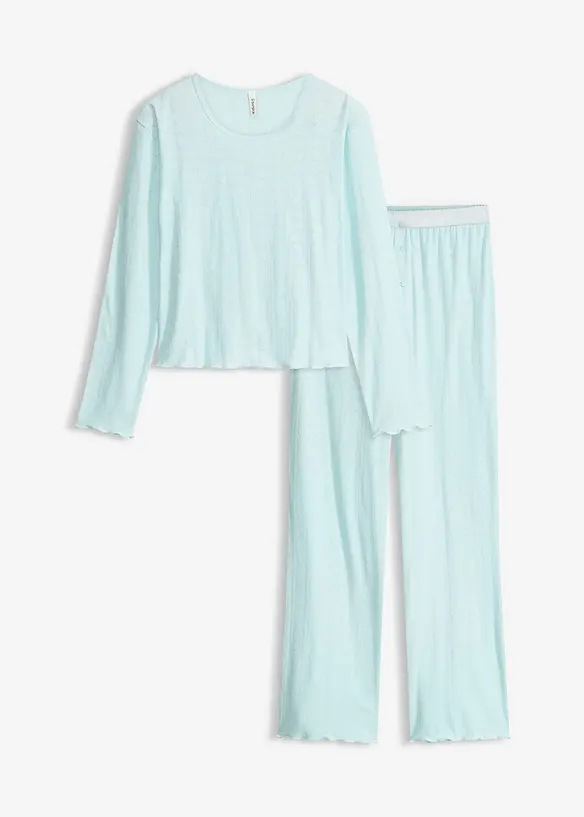 Lehk&eacute; pyžamo se srd&iacute;čkov&yacute;m vzorem, bonprix