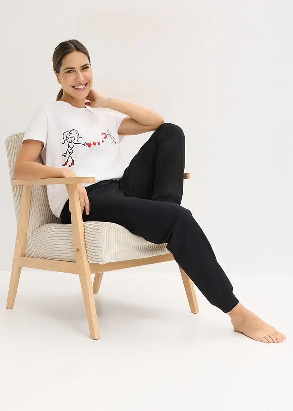 Pyžamo z měkk&eacute; bavlny, bonprix