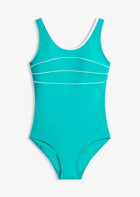 Jednod&iacute;ln&eacute; plavky s ozdobn&yacute;mi &scaron;vy, bonprix