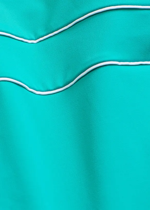 Jednod&iacute;ln&eacute; plavky s ozdobn&yacute;mi &scaron;vy, bonprix