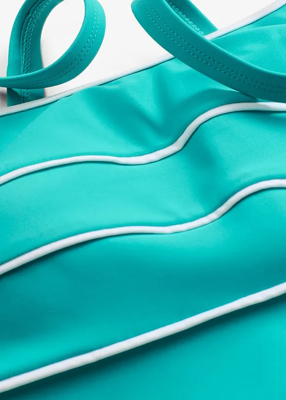 Dlouh&eacute; tankiny s ozdobn&yacute;mi &scaron;vy (2d&iacute;ln&aacute; souprava), bonprix