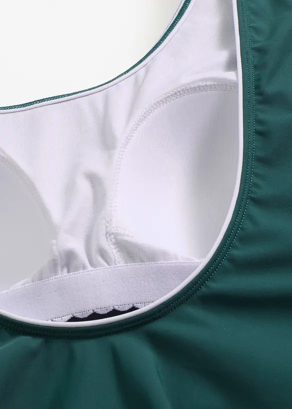 Stahovac&iacute; jednod&iacute;ln&eacute; plavky s ozdobn&yacute;mi &scaron;vy, lehk&yacute; tvaruj&iacute;c&iacute; efekt, bonprix