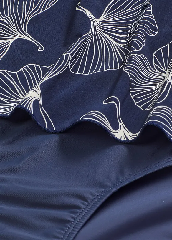 Jednod&iacute;ln&eacute; plavky se vzhledem tankin, bonprix