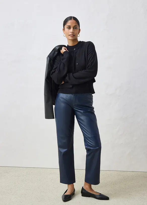 Pleten&yacute; kab&aacute;tek s pod&iacute;lem hedv&aacute;b&iacute;, bonprix