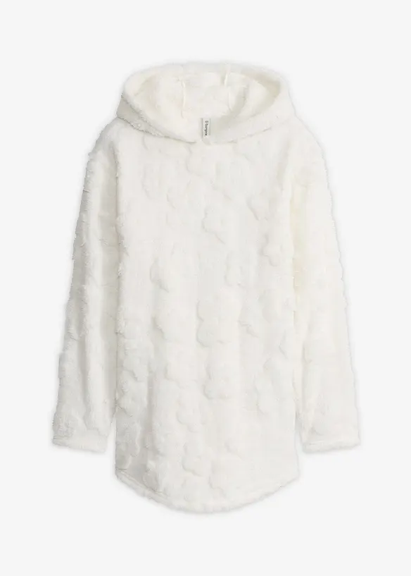 Dlouh&aacute; oversize mikina se srd&iacute;čkov&yacute;m vzorem, bonprix