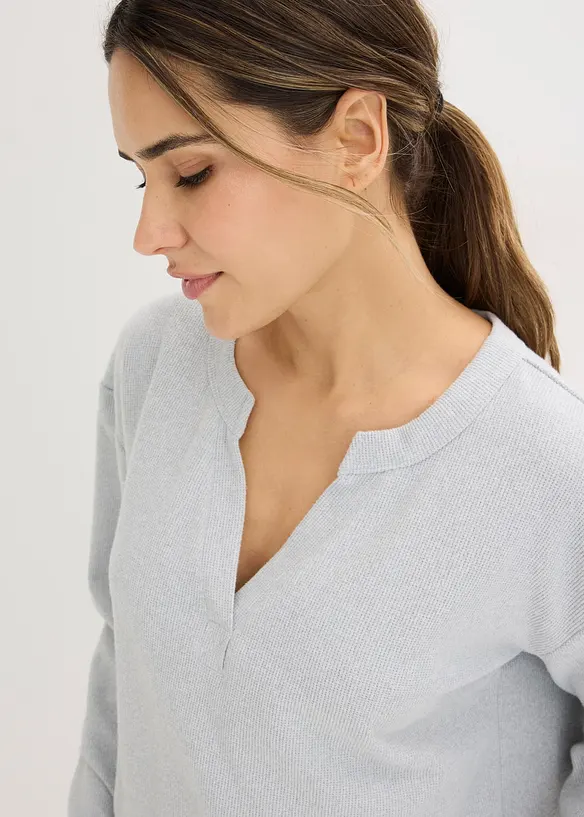 Oblek na doma, z měkk&eacute;ho vaflov&eacute;ho žerzeje, bonprix