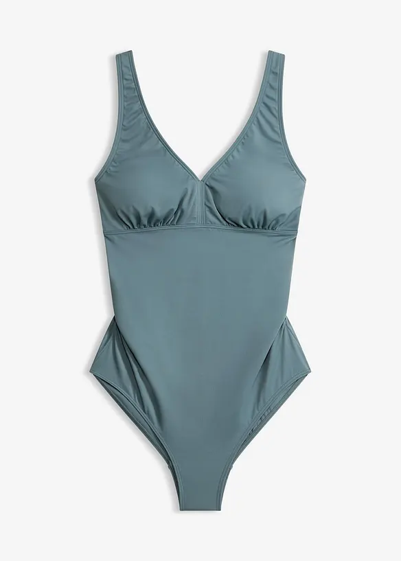 Těhotensk&eacute; jednod&iacute;ln&eacute; plavky s v&yacute;střihem do V, bonprix