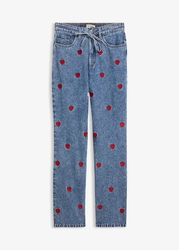 Dž&iacute;ny Loose Straight, High Waist, bonprix