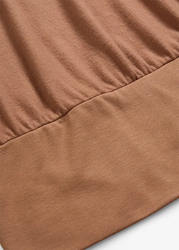 Tričko s dlouh&yacute;m ruk&aacute;vem, z měkk&eacute; visk&oacute;zov&eacute; směsi, bonprix