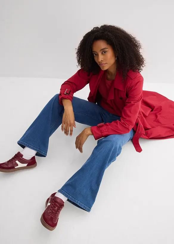 Dž&iacute;ny Wide Leg, High Waist, organick&aacute; bavlna, bonprix