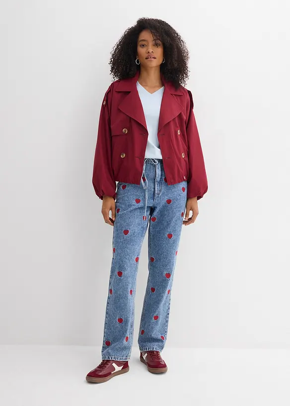 Dž&iacute;ny Loose Straight, High Waist, bonprix