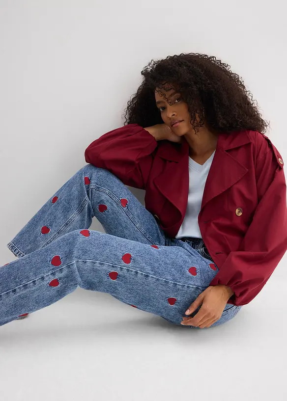 Dž&iacute;ny Loose Straight, High Waist, bonprix