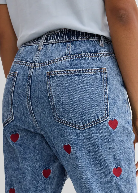 Dž&iacute;ny Loose Straight, High Waist, bonprix