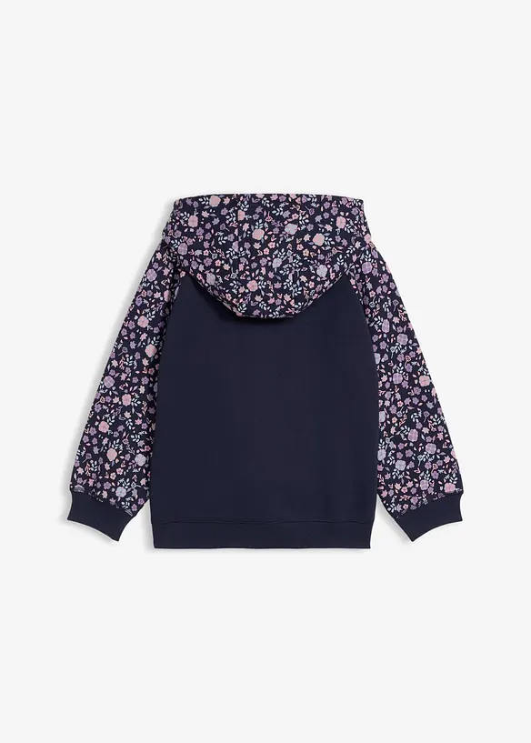 Mikina na zap&iacute;n&aacute;n&iacute; s kapuc&iacute;, z čist&eacute; organick&eacute; bavlny, bonprix