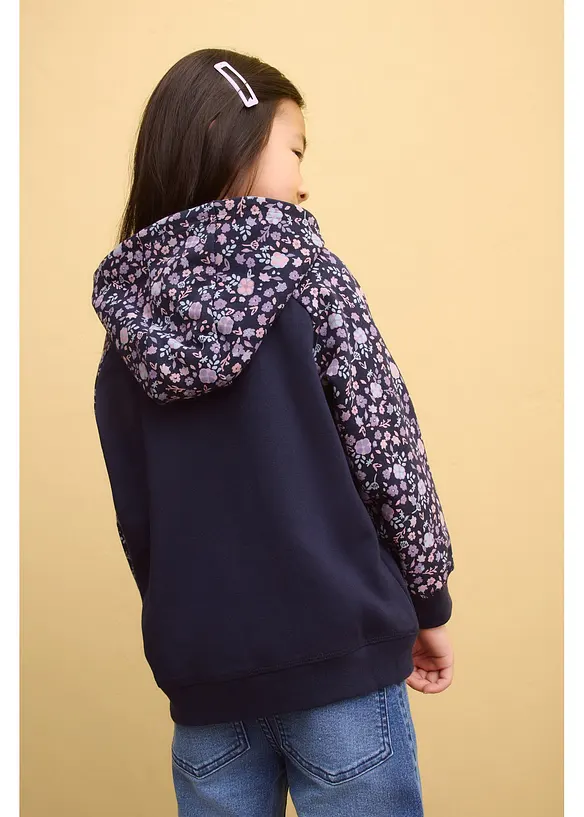 Mikina na zap&iacute;n&aacute;n&iacute; s kapuc&iacute;, z čist&eacute; organick&eacute; bavlny, bonprix