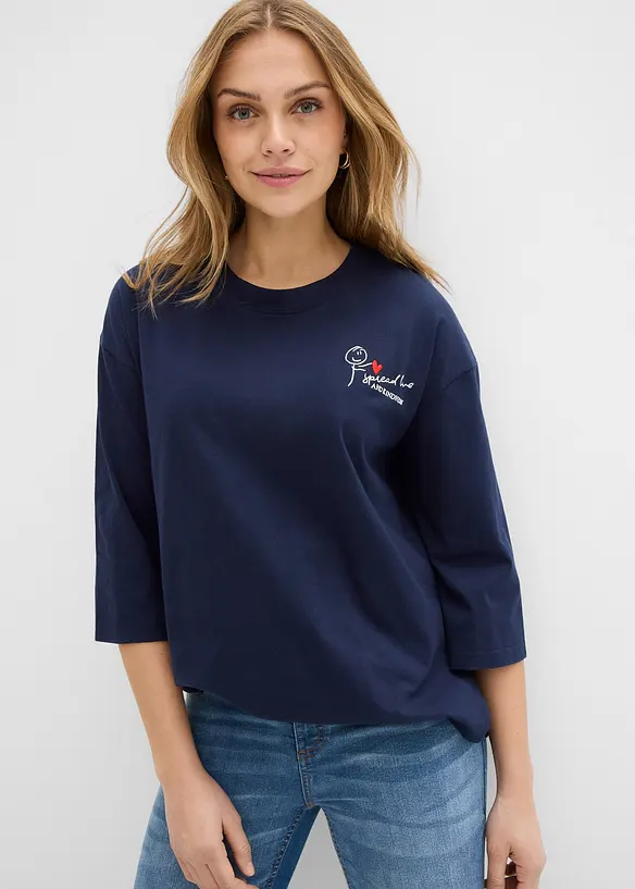 Boxy tričko z čist&eacute; bavlny, bonprix