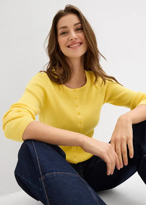 Kab&aacute;tek z jemn&eacute; pleteniny z měkk&eacute; visk&oacute;zov&eacute; směsi, bonprix