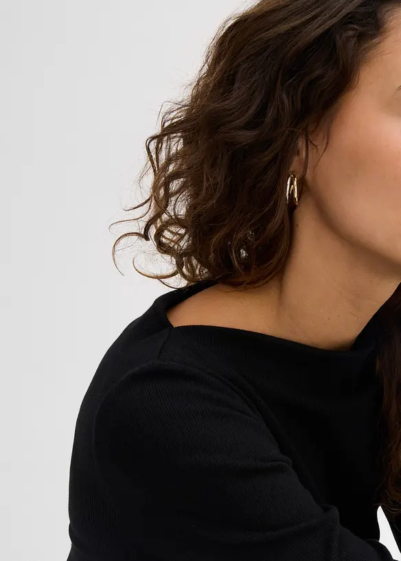 Přil&eacute;hav&eacute; žebrovan&eacute; triko, bonprix