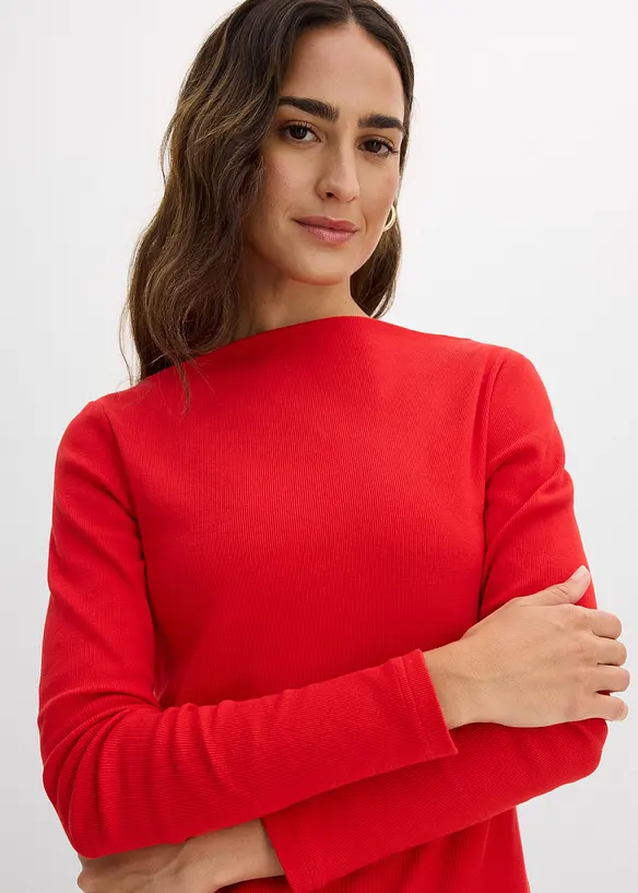 Přil&eacute;hav&eacute; žebrovan&eacute; triko, bonprix