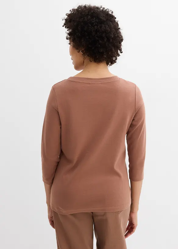 Tričko z těžk&eacute;ho žerzeje s organickou bavlnou (3 ks v balen&iacute;), bonprix