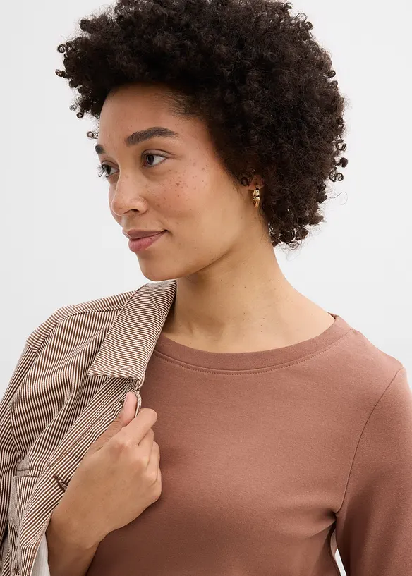 Tričko z těžk&eacute;ho žerzeje s organickou bavlnou (3 ks v balen&iacute;), bonprix