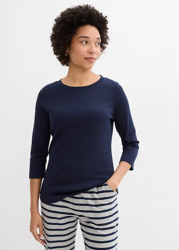 Tričko z těžk&eacute;ho žerzeje s organickou bavlnou (3 ks v balen&iacute;), bonprix