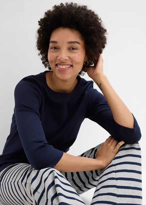 Tričko z těžk&eacute;ho žerzeje s organickou bavlnou (3 ks v balen&iacute;), bonprix