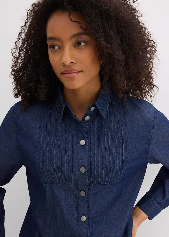 Dž&iacute;nov&aacute; halenka, oversized, z organick&eacute; bavlny, bonprix