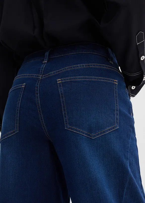 Dž&iacute;ny Barrel, Mid Waist, organick&aacute; bavlna, bonprix