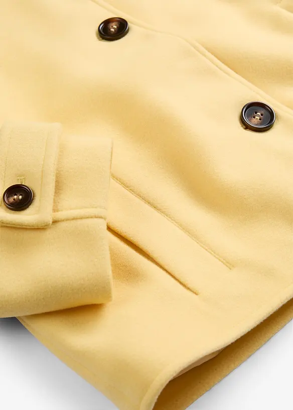 Kr&aacute;tk&yacute; kab&aacute;t s vlněn&yacute;m vzhledem, bonprix