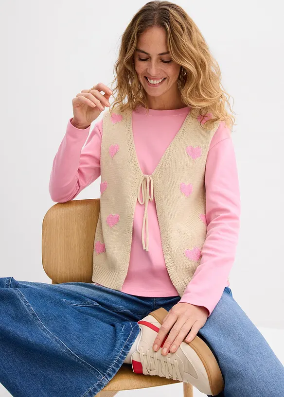 Pleten&aacute; vesta, bonprix