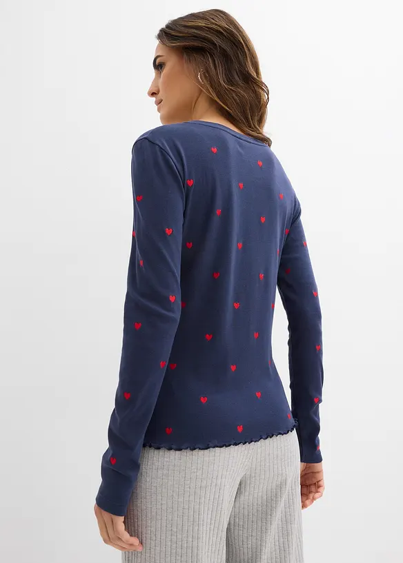 Tričko s dlouh&yacute;m ruk&aacute;vem, bonprix