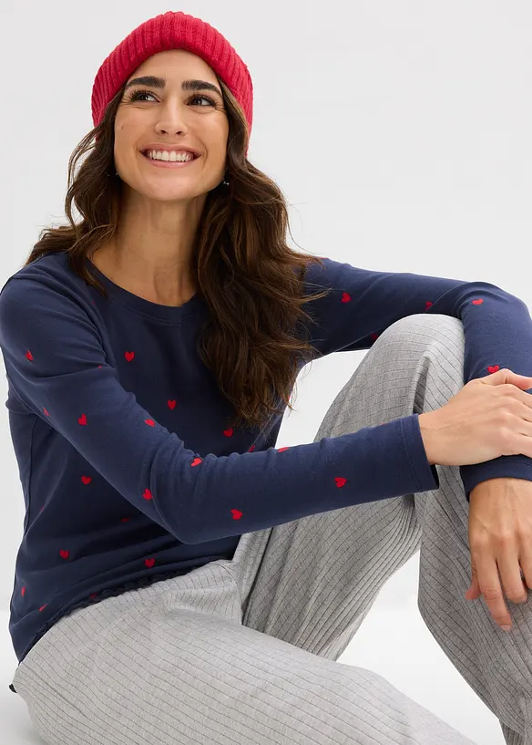 Tričko s dlouh&yacute;m ruk&aacute;vem, bonprix