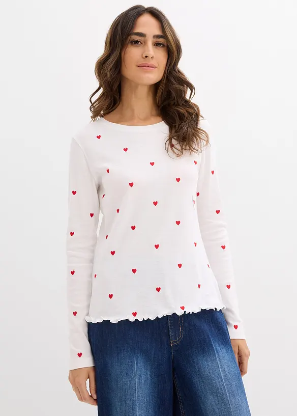 Tričko s dlouh&yacute;m ruk&aacute;vem, bonprix