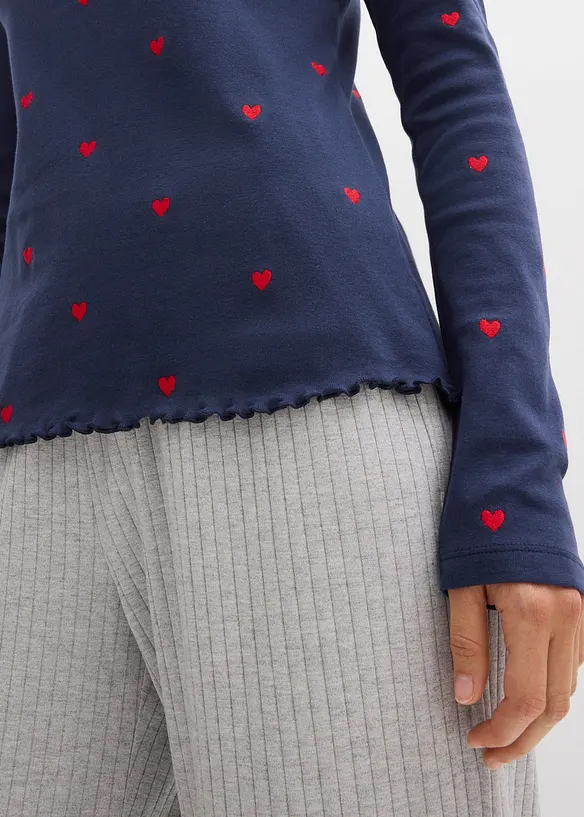 Tričko s dlouh&yacute;m ruk&aacute;vem, bonprix