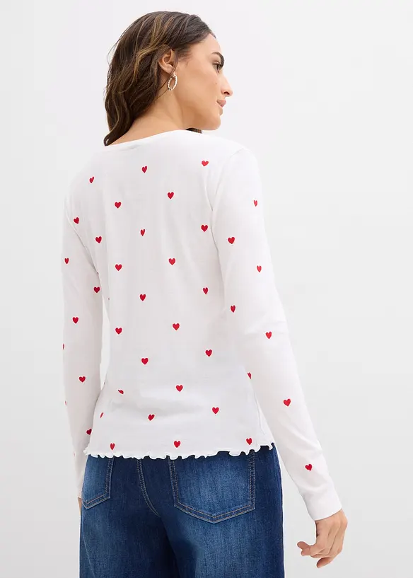 Tričko s dlouh&yacute;m ruk&aacute;vem, bonprix