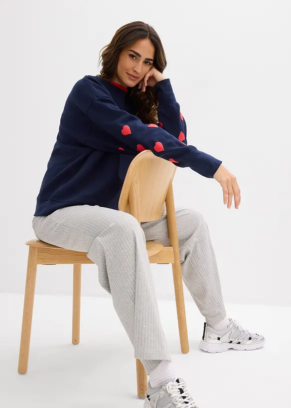 Mikina z bavlněn&eacute; směsi, bonprix