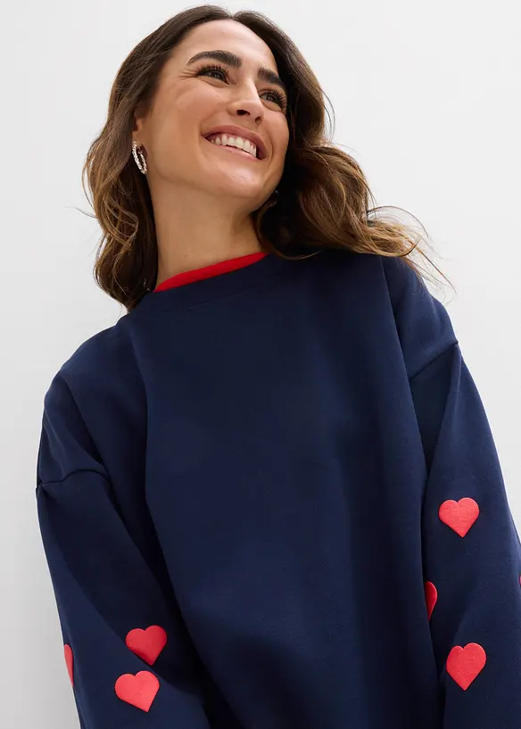 Mikina z bavlněn&eacute; směsi, bonprix