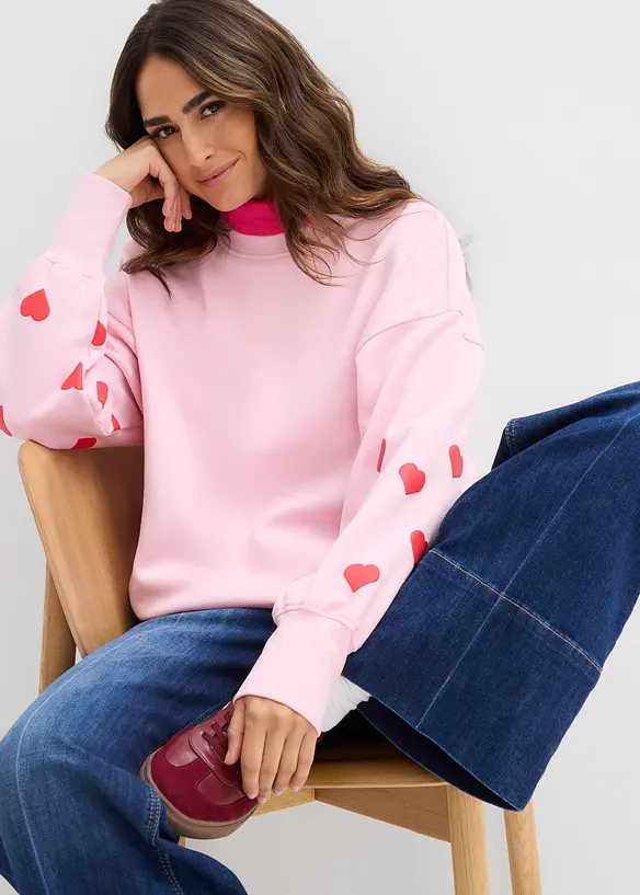 Mikina z bavlněn&eacute; směsi, bonprix